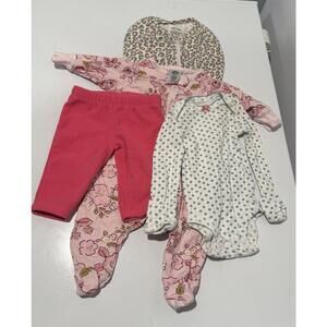 Bundle Baby Girl Newborn Clothes 4 Pcs